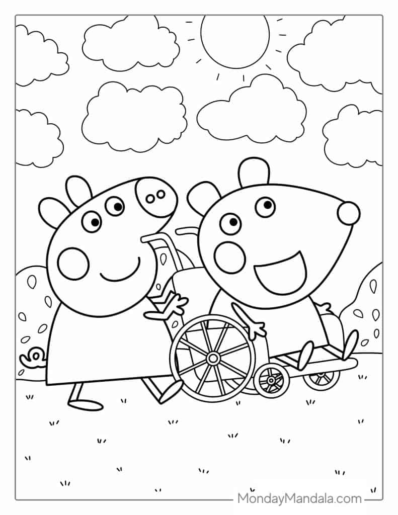 50 Peppa Pig Coloring Pages Free PDF Printables 