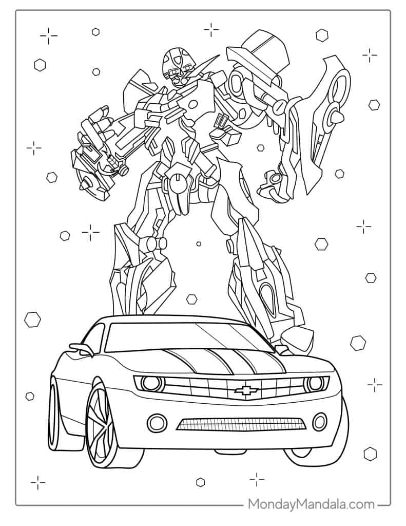 bumblebee coloring page