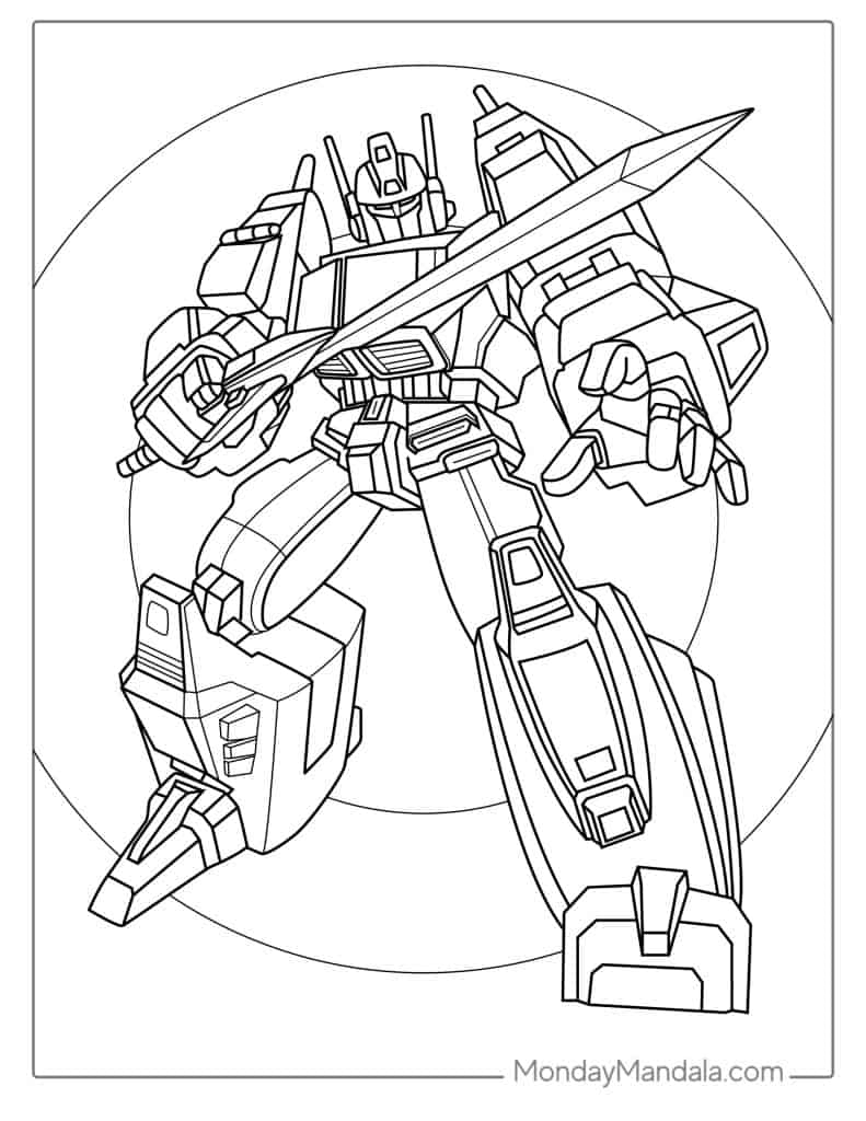 50 Transformers Coloring Pages Free PDF Printables