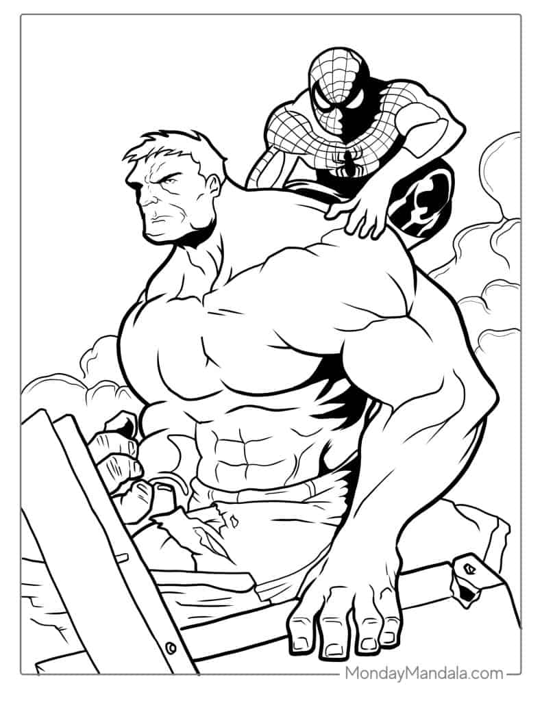 52 Hulk Coloring Pages Free PDF Printables 