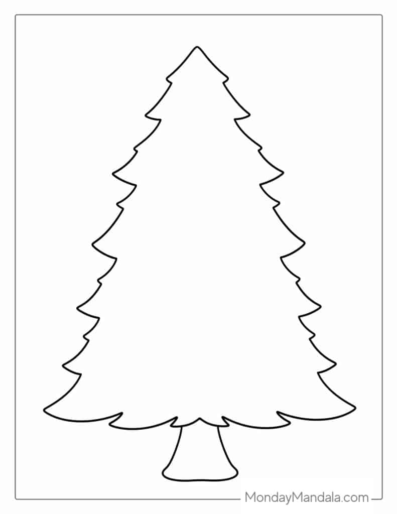 53 Christmas Tree Coloring Pages Free PDF Printables 