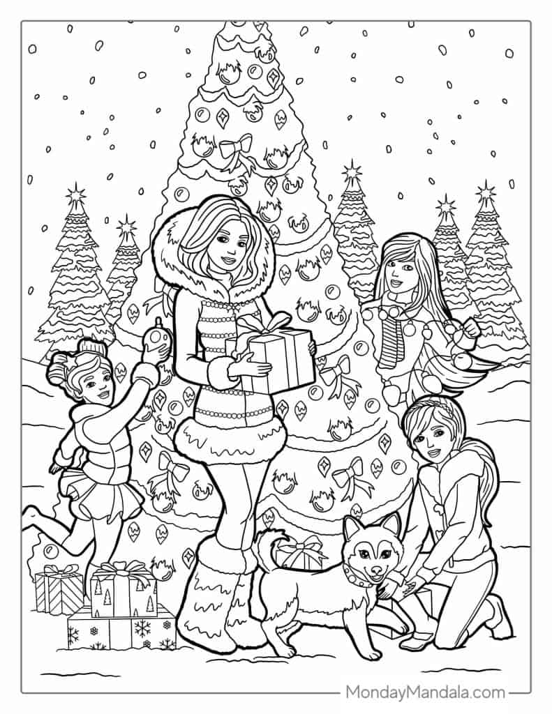 barbie coloring book pages