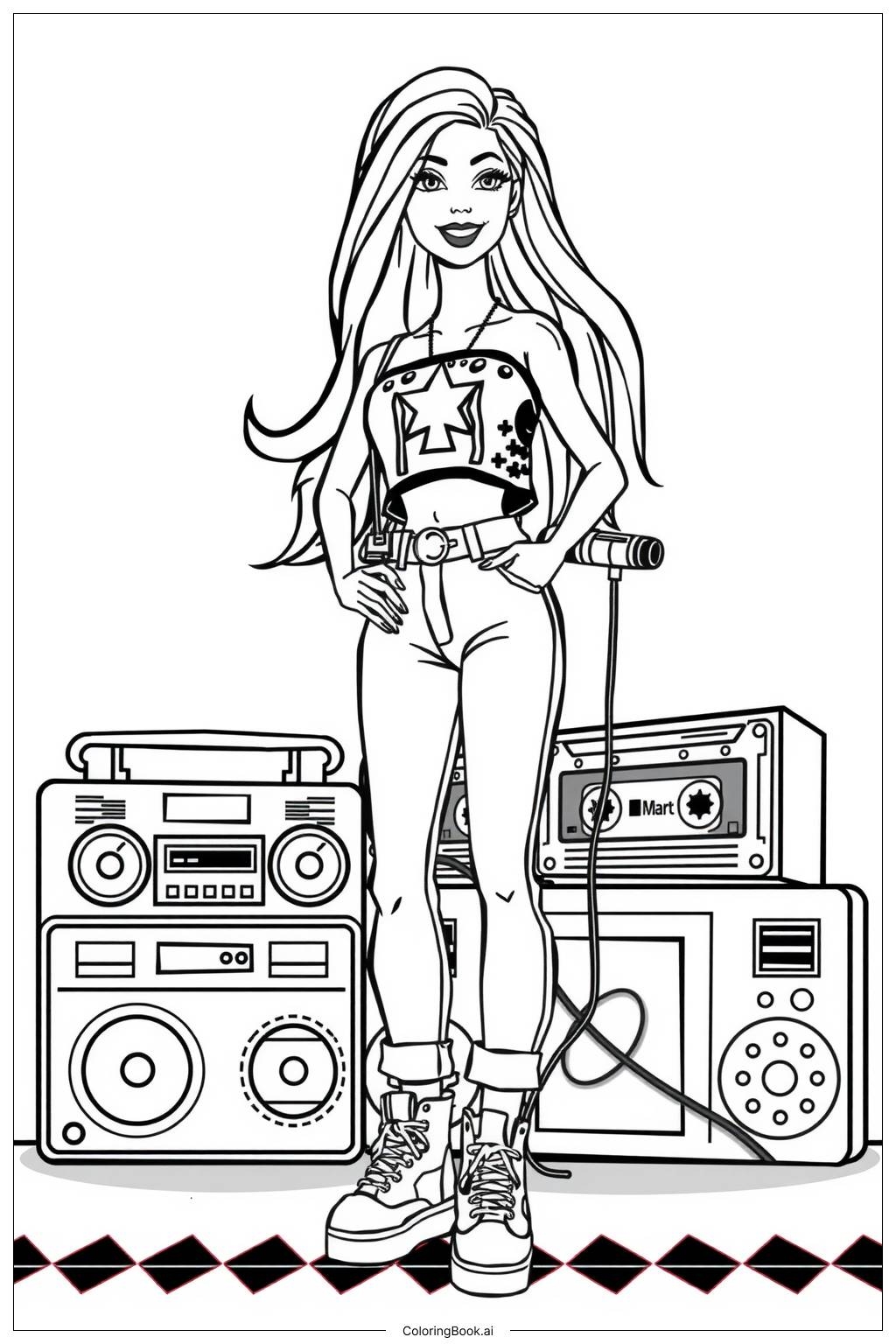 59 Barbie Coloring Pages Free PDF PNG Printables 