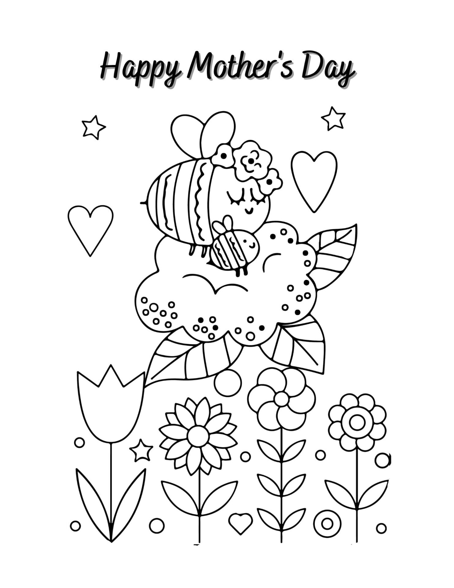 6 Mother s Day Coloring Pages Free Printable