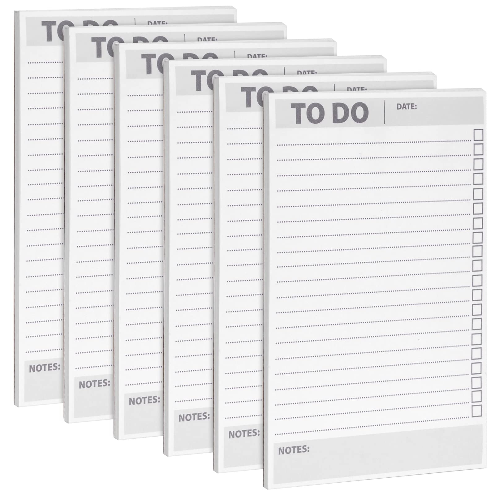 6 Pack To Do List Notepads Daily Reminder Checklist 8 5 X 5 5 In 60 Sheets Each EBay