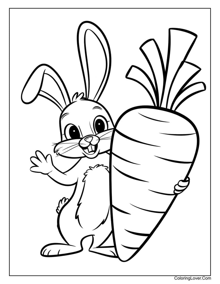 easter bunny coloring pages