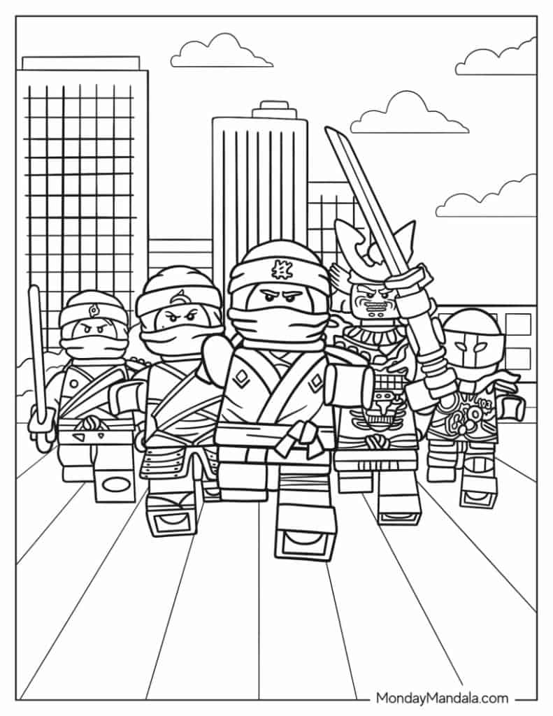 60 Lego Coloring Pages Free PDF Printables 
