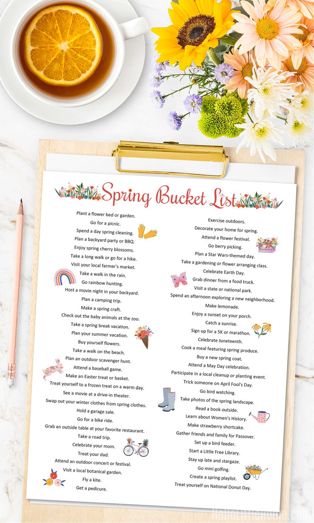 65 Spring Bucket List Ideas Hello Little Home