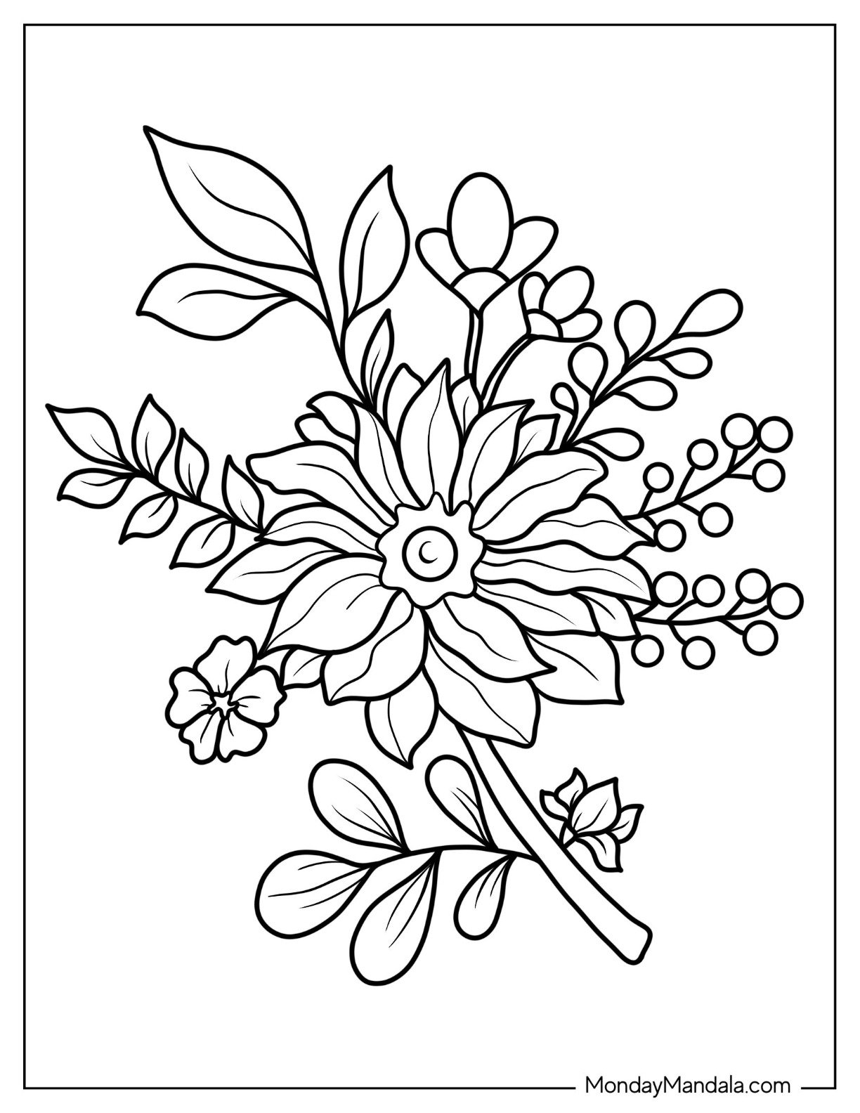 68 Flower Coloring Pages Free PDF Printables 68 Flower Coloring Pages Free PDF Printables