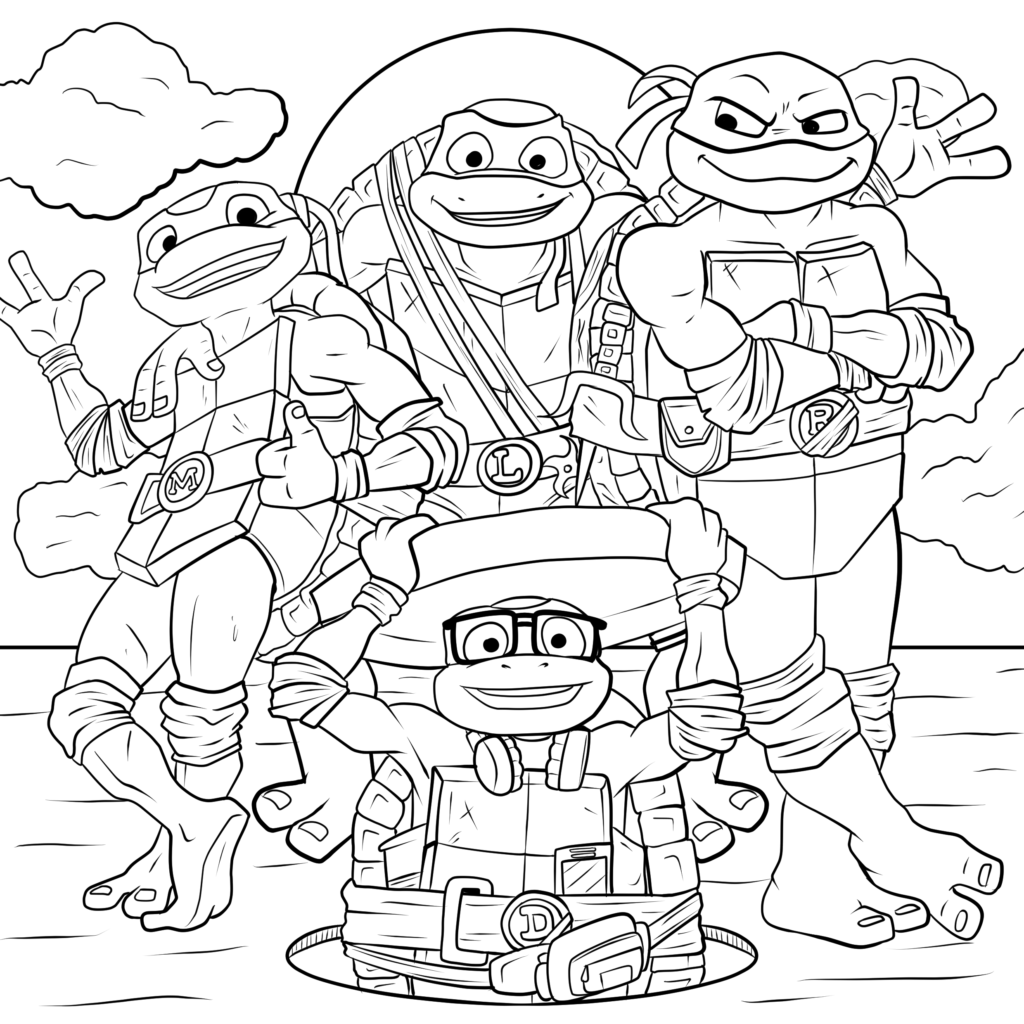 7 Tales Of The Teenage Mutant Ninja Turtles Coloring Pages TheToyZone 7 Tales Of The Teenage Mutant Ninja Turtles Coloring Pages TheToyZone