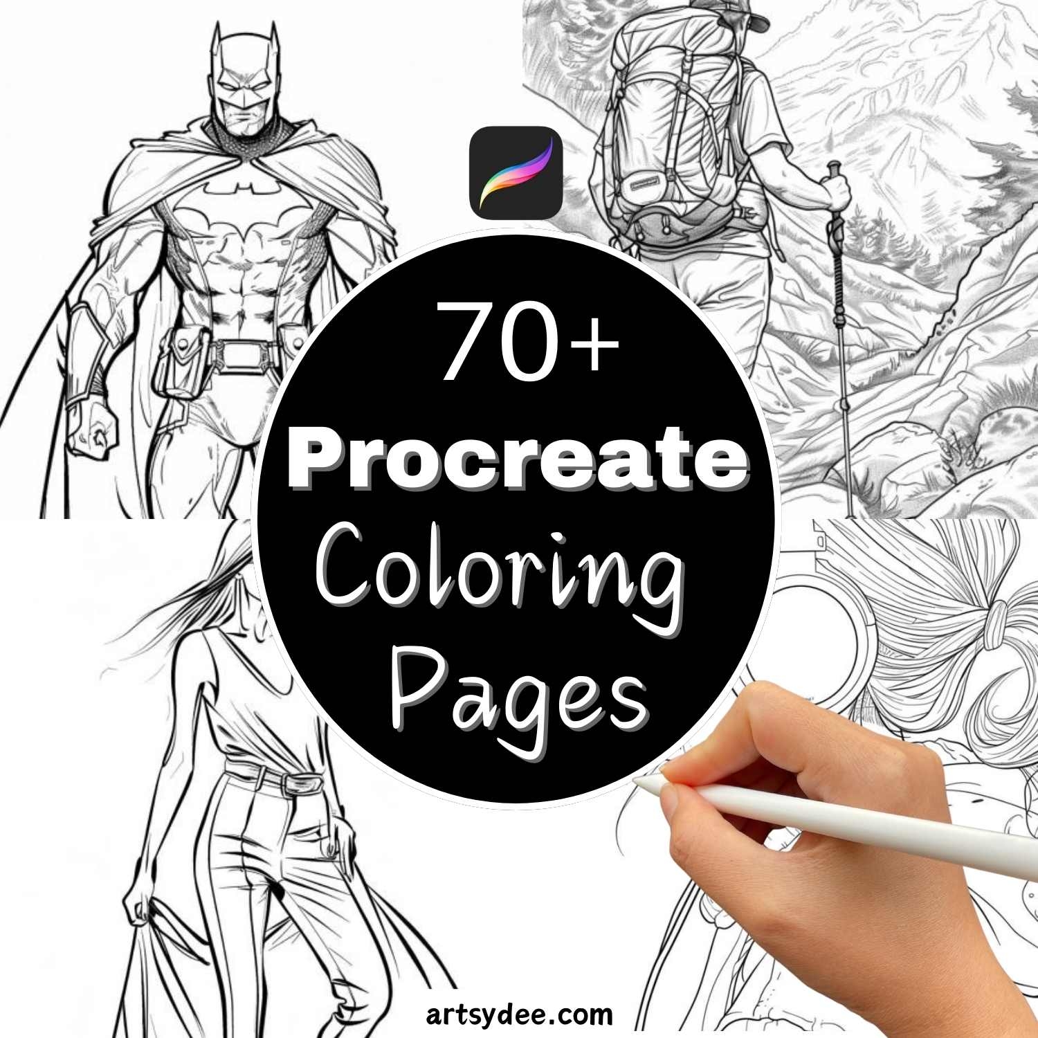 coloring pages for procreate