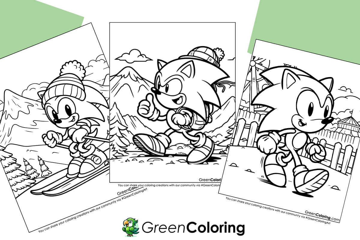 sonic the hedgehog free coloring pages