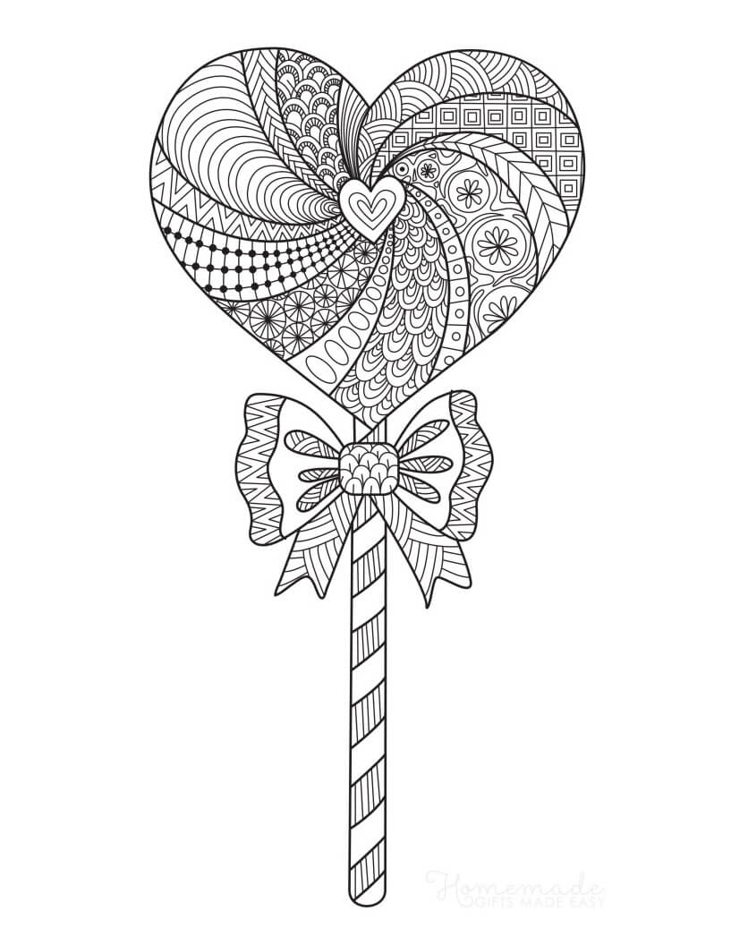 easy valentines coloring pages