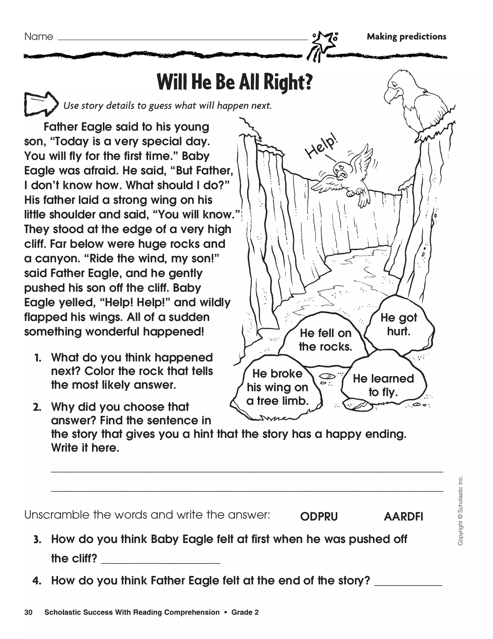 reading comprehension worksheets 7th grade