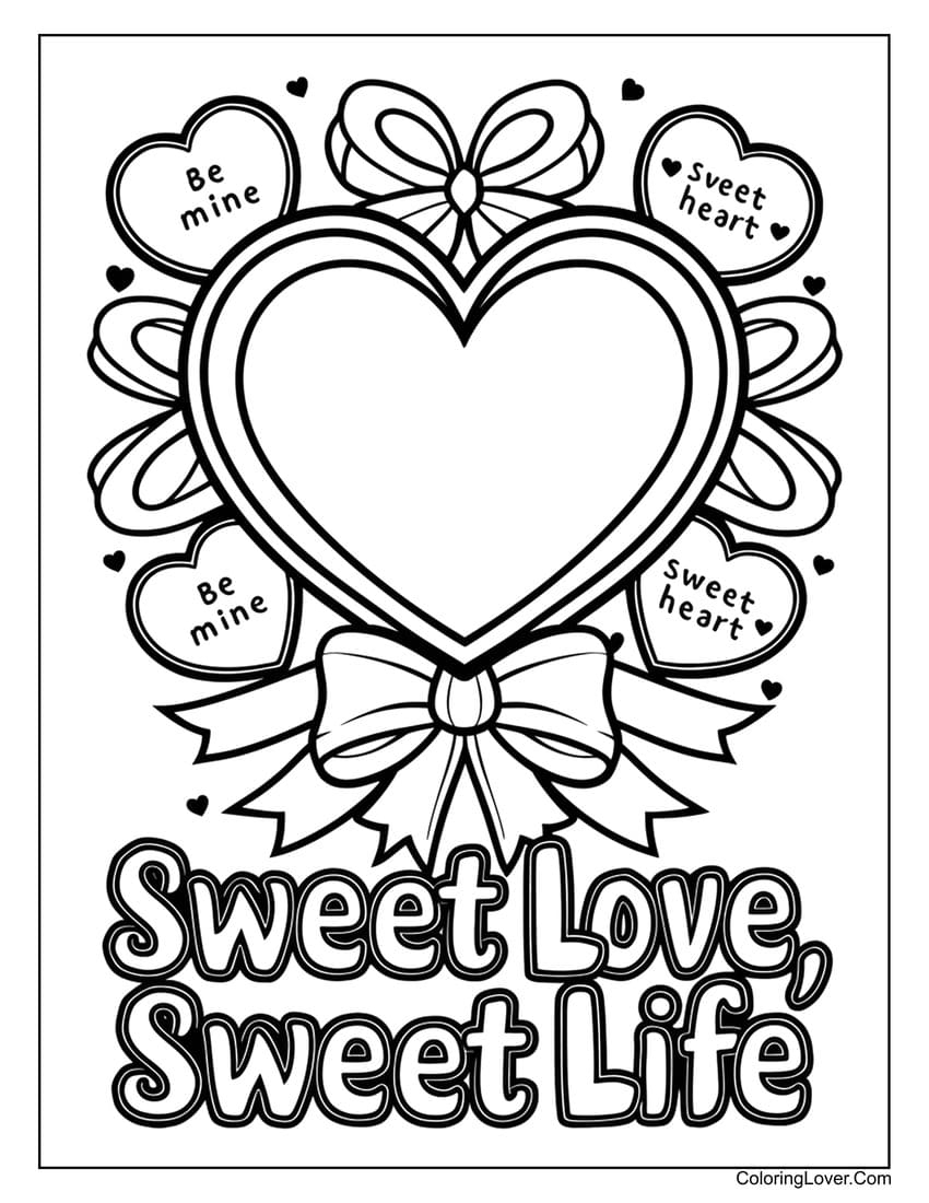printable heart coloring pages