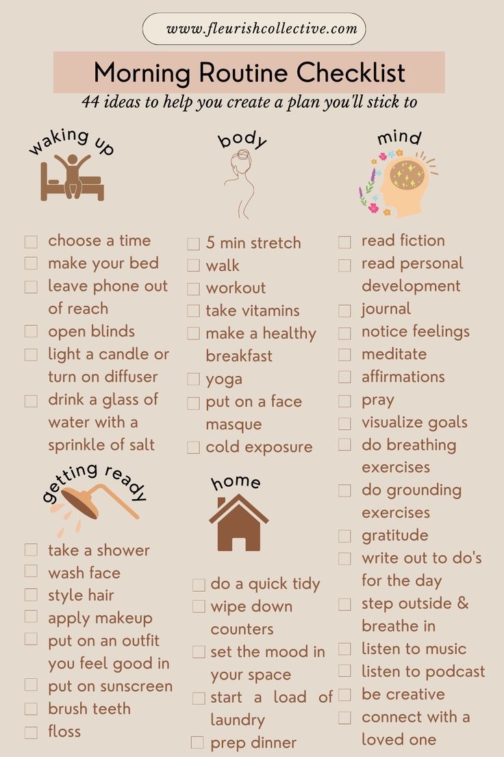 A Morning Routine Checklist To Start Owning Your Day A Morning Routine Checklist To Start Owning Your Day