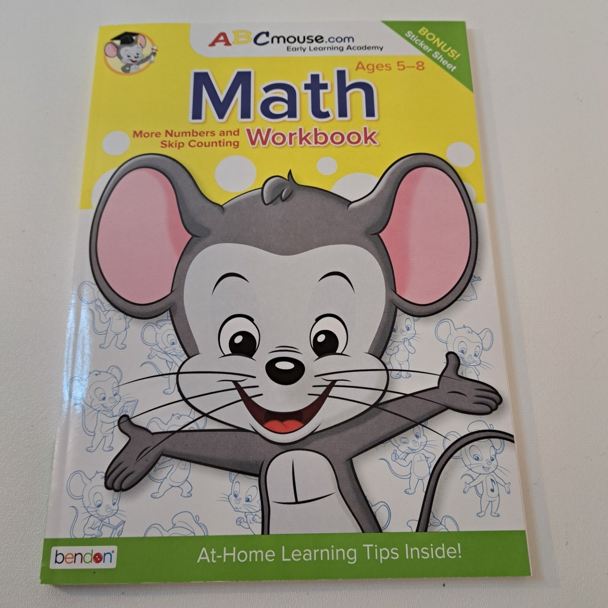 ABC Mouse Workbook Math Numbers Counting Early Learning Ages 5 8 Bonus Stickers EBay