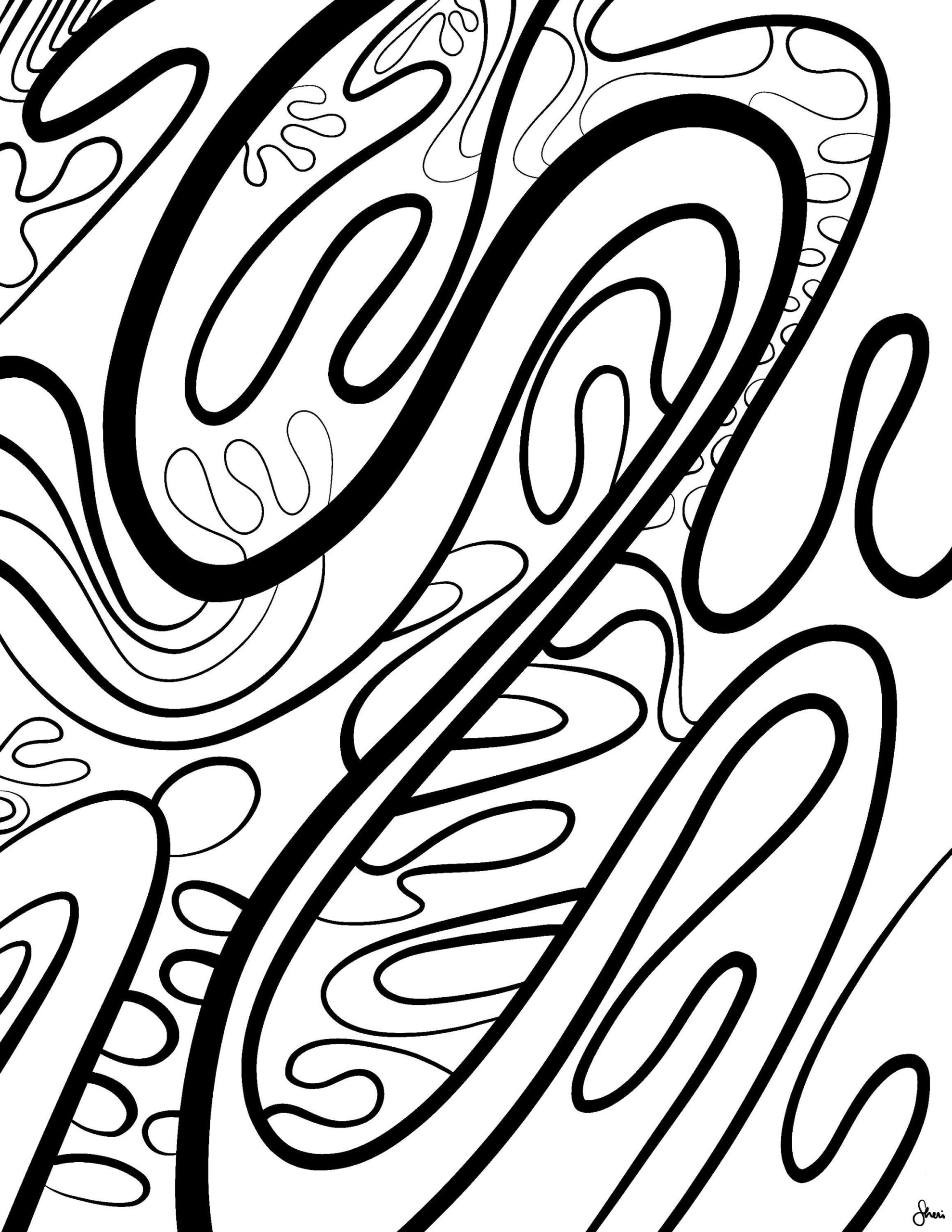 Abstract Coloring Page For Adults Or Kids Instant Download Printable Coloring Page Etsy Abstract Coloring Page For Adults Or Kids Instant Download Printable Coloring Page Etsy