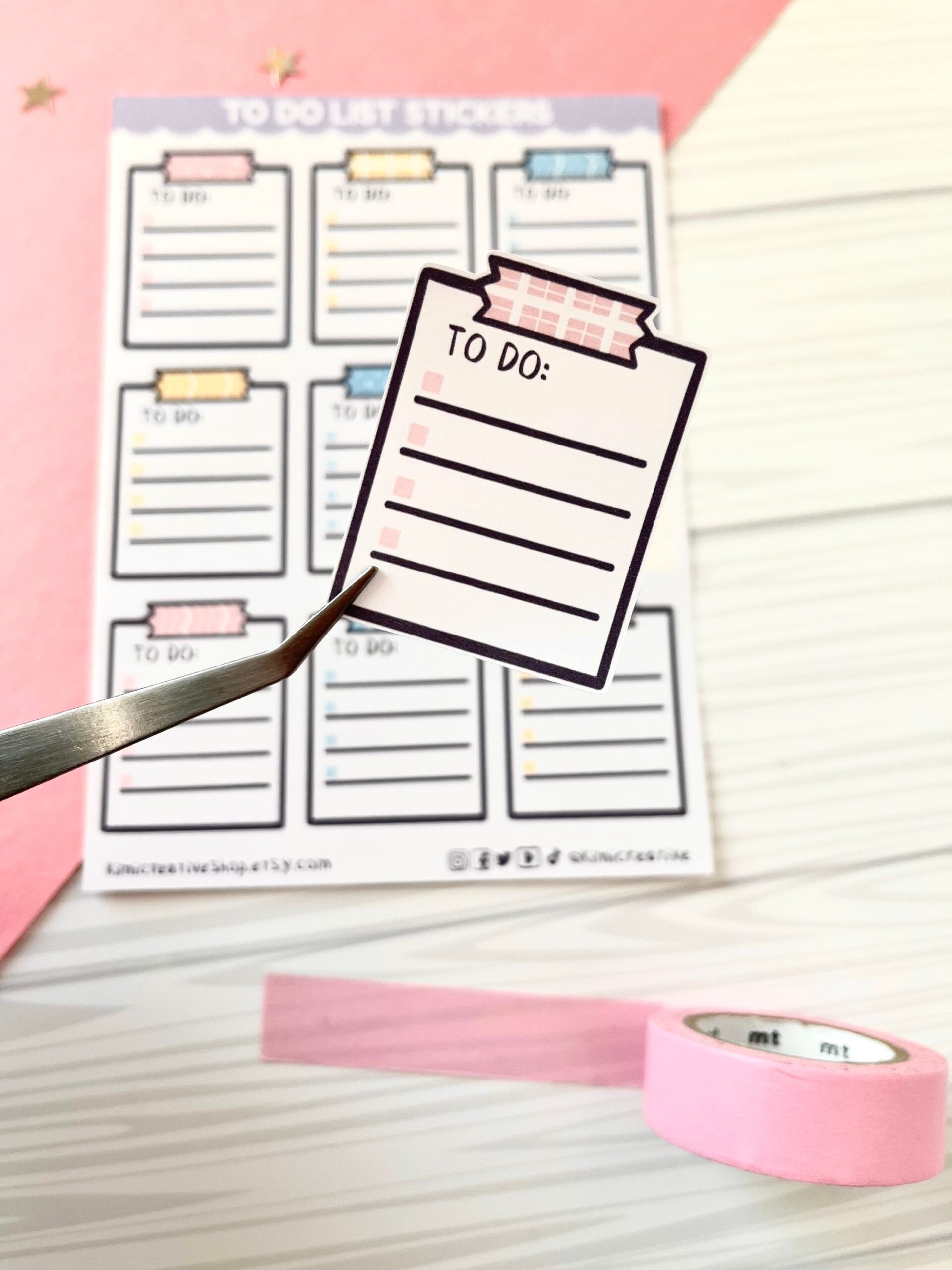 Adorable Cute Kawaii To do List Planner Stickers Planner Stickers Bujo Lists Bullet Journal Sticker Sheet Sticky Notes Stickers Etsy