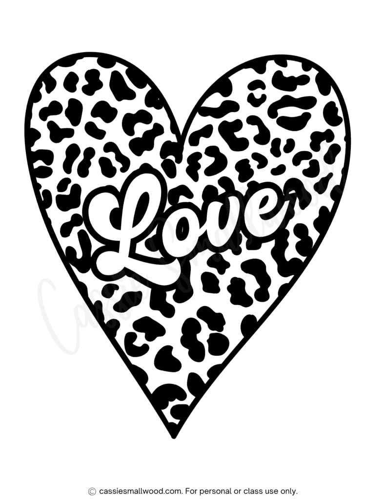 ADORABLE Heart Coloring Pages Cassie Smallwood