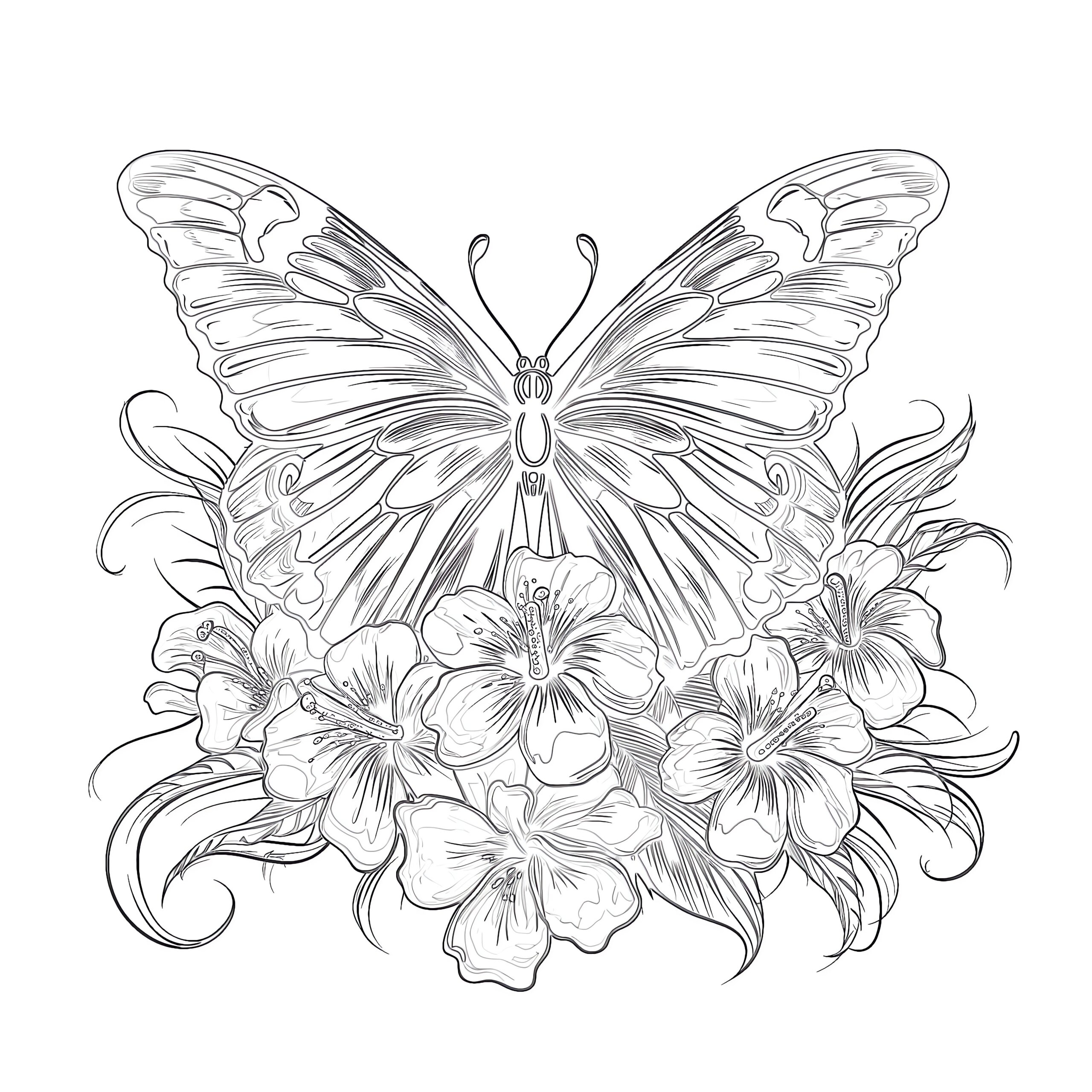 butterfly coloring pages for adults