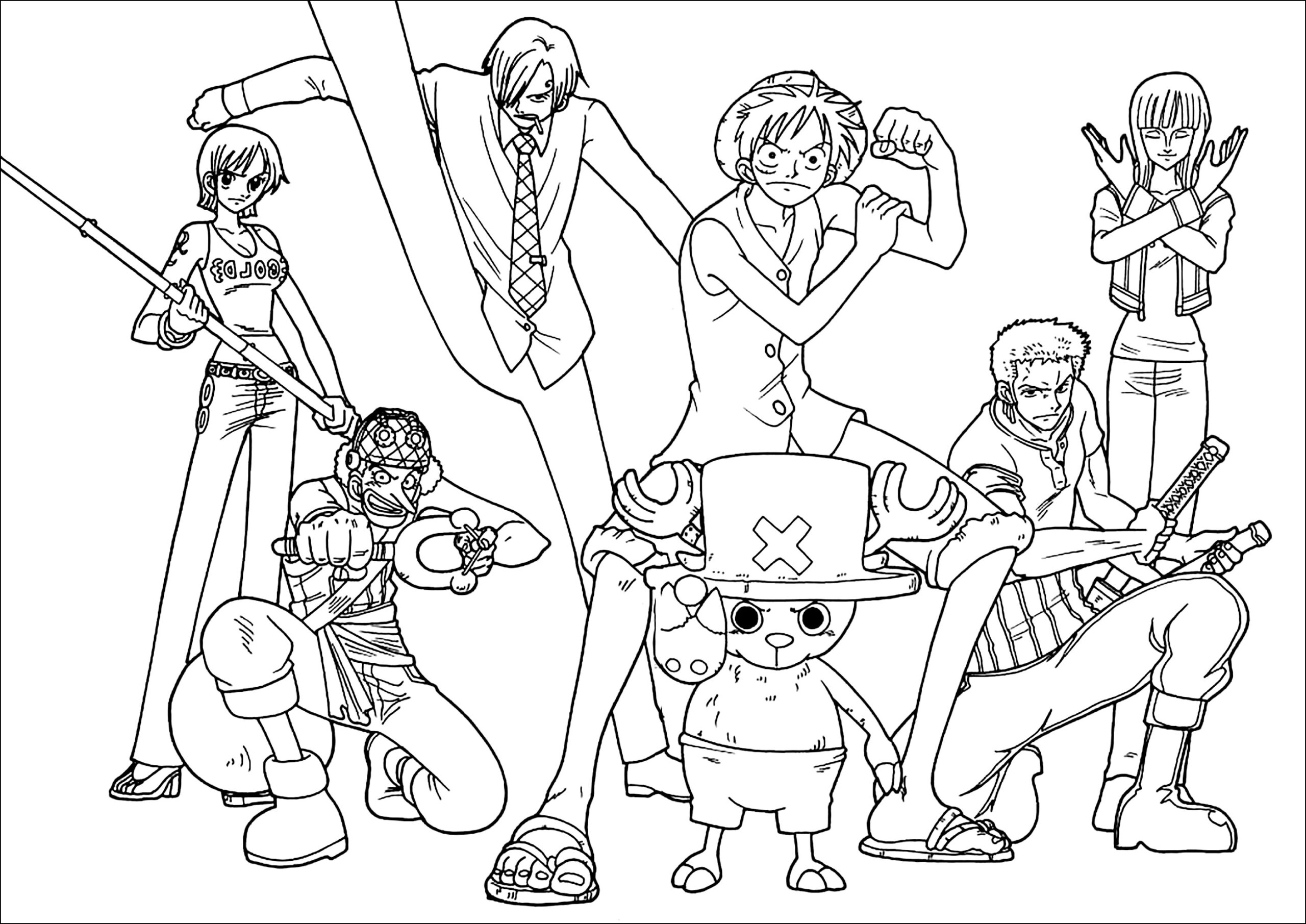All One Piece Characters One Piece Coloring Pages All One Piece Characters One Piece Coloring Pages