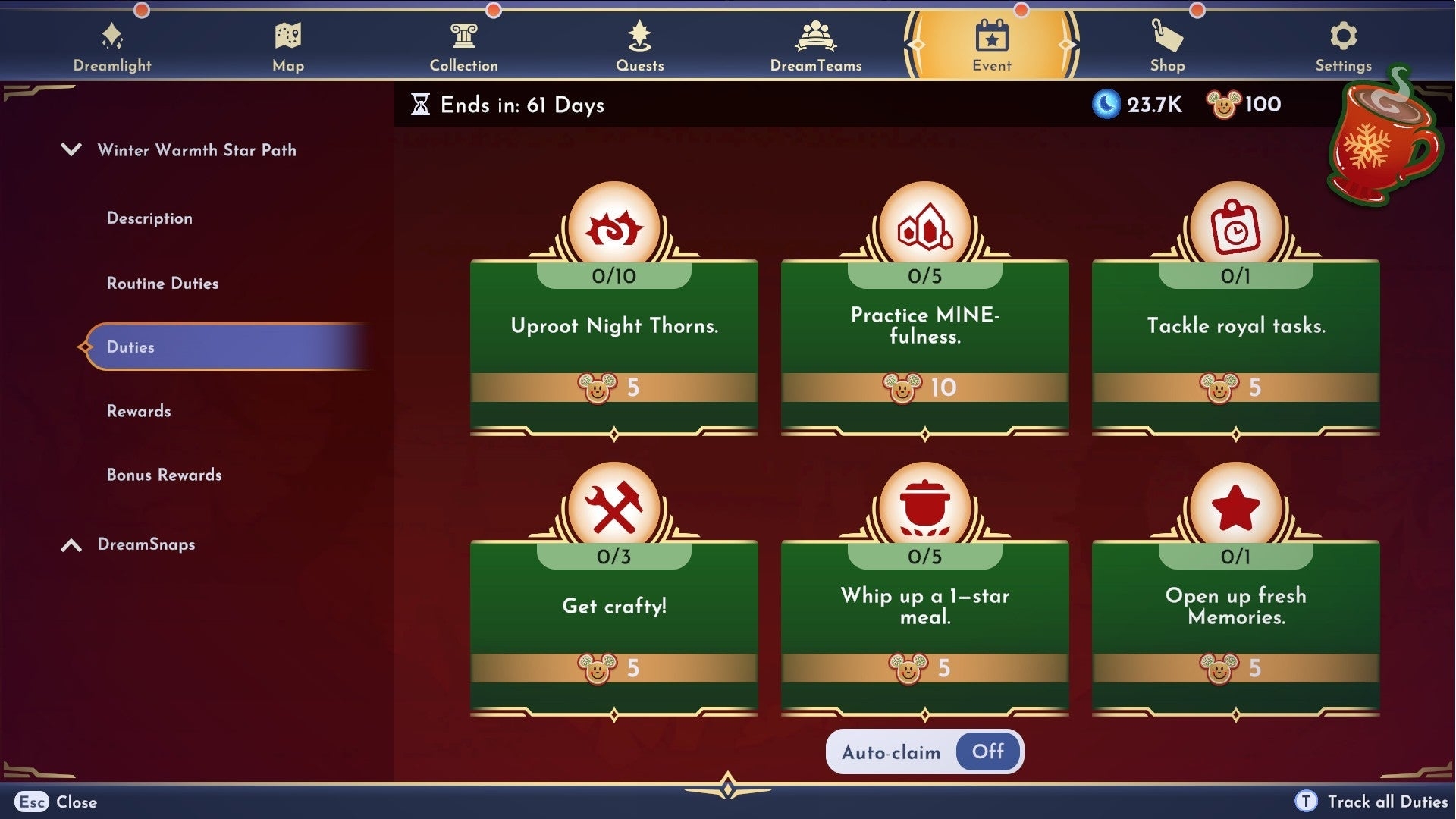 royal to do list dreamlight valley