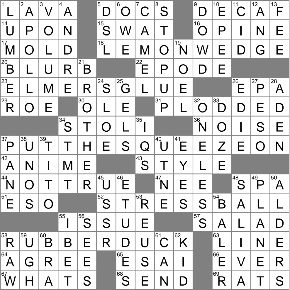 phooey crossword clue