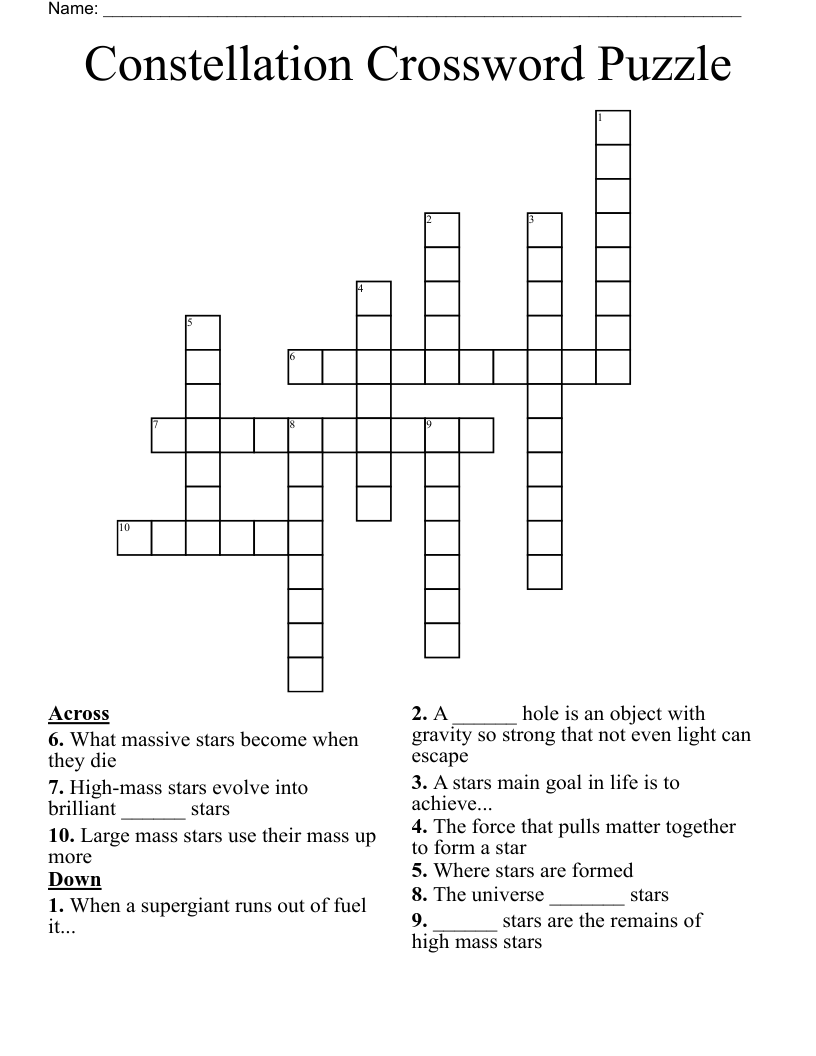 Altar Constellation Crossword Puzzle Clue