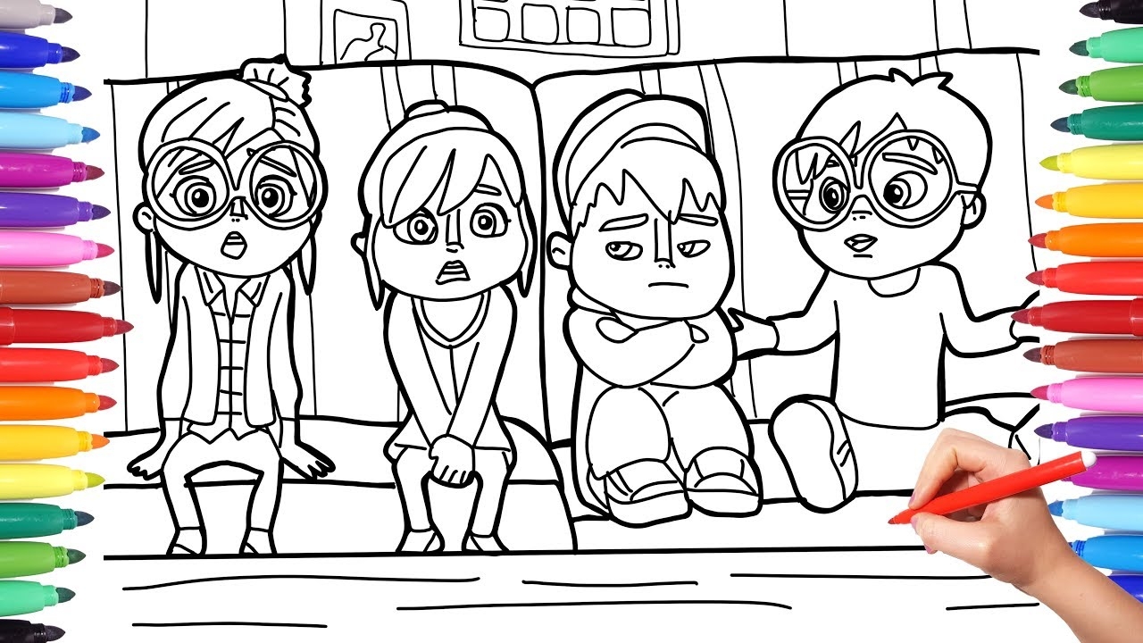 Alvinnn And The Chipmunks Coloring Pages For Kids Coloring Book For Kids How To Color Alvin YouTube