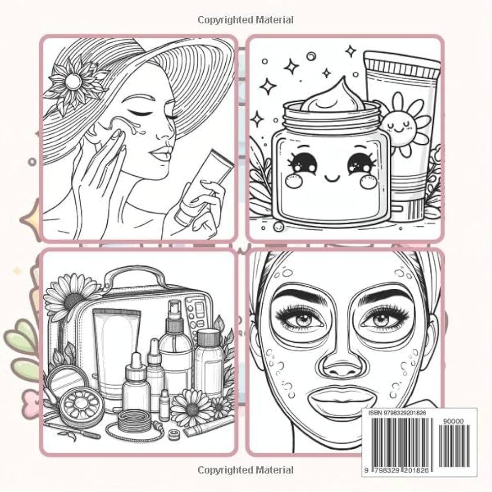 Amazon Color Your Glow Up 40 Fun Relaxing Skin Care Coloring Pages Unleash Your Inner Artist And Pamper Your Skin With This Delightful Coloring Adventure 9798329201826 Serine K Books