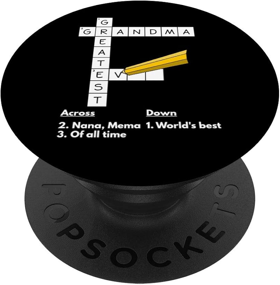 Amazon Crossword Puzzle Greatest Grandma Grandmother Appreciation PopSockets Grip And Stand For Phones And Tablets Cell Phones Accessories