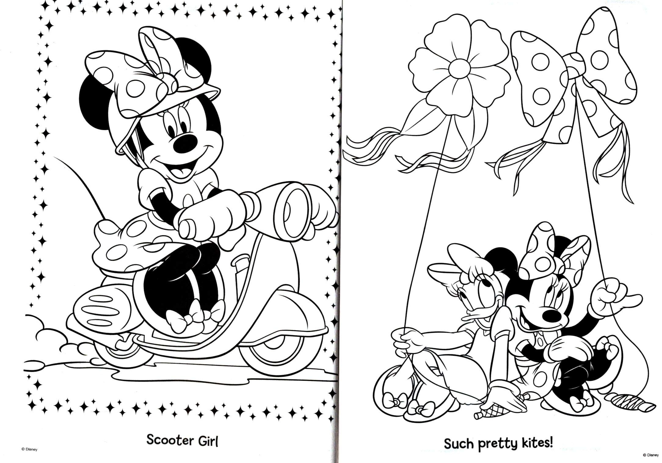minnie mouse coloring book pages
