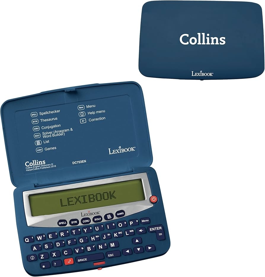 Amazon Lexibook DC753EN Electronic Pocket Spellchecker Thesaurus Crossword Conjugation Anagram Solver Words Games With Battery Blue White Office Products Amazon Lexibook DC753EN Electronic Pocket Spellchecker Thesaurus Crossword Conjugation Anagram Solver Words Games With Battery Blue White Office Products