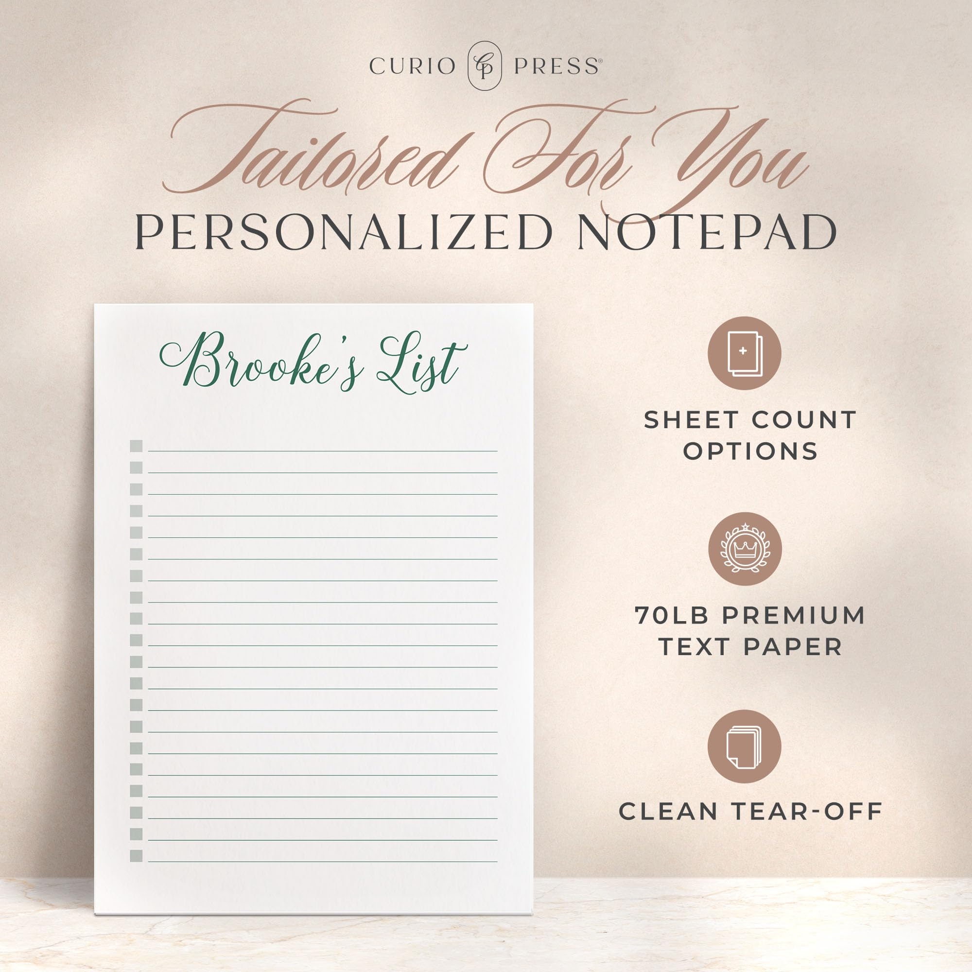 Amazon Personalized Notepads With Checkboxes Personalized To Do Notepad Personalized Stationery Custom Checklist Notepad Daily Plan Task List Daily List Notepad Personalized Memo Pads To Do List Pad Office Products