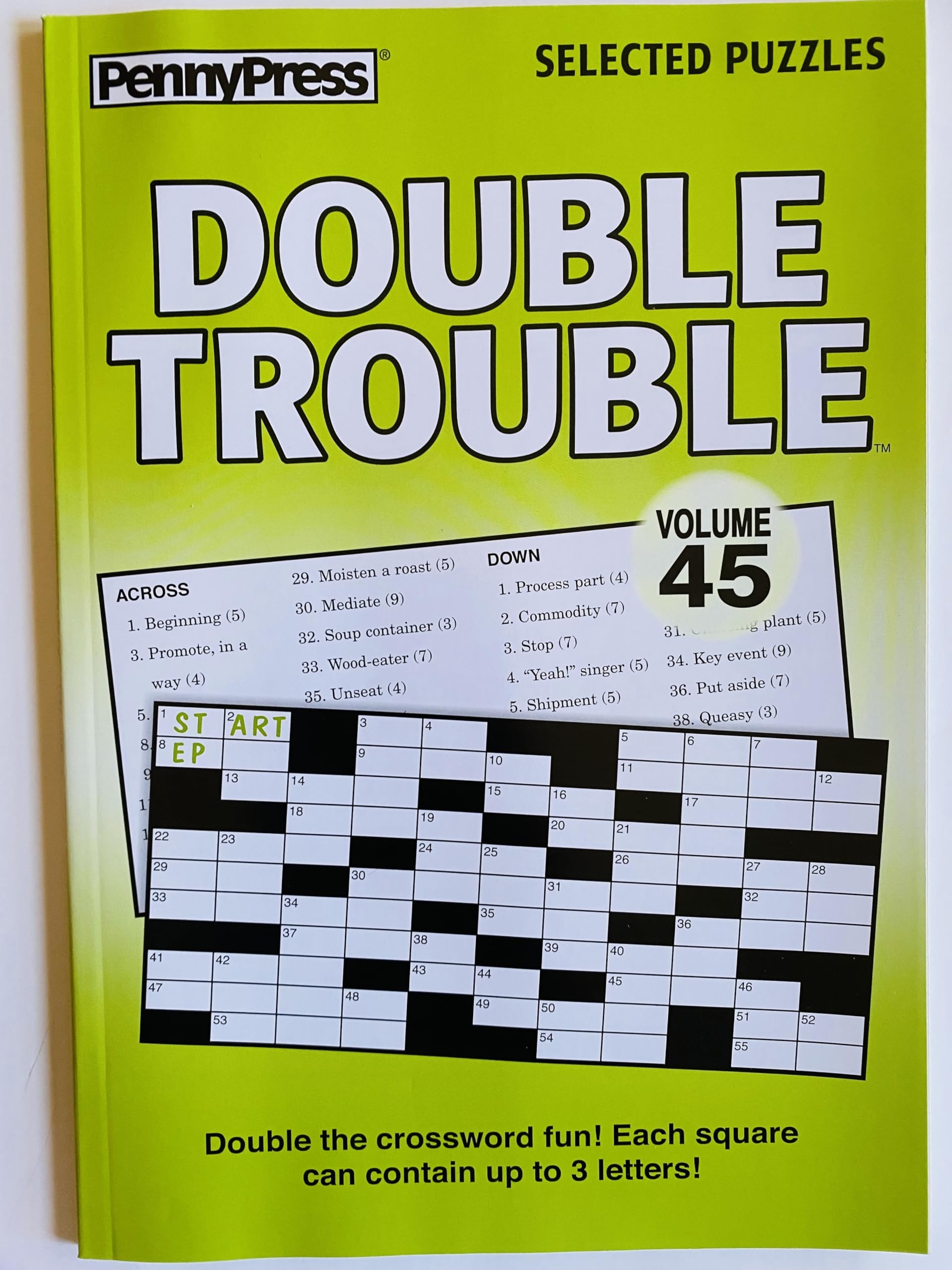 Amazon Volume Numbers 45 46 And 47 Of Double Trouble Crossword Puzzles From Penny Press Selected Series Toys Games