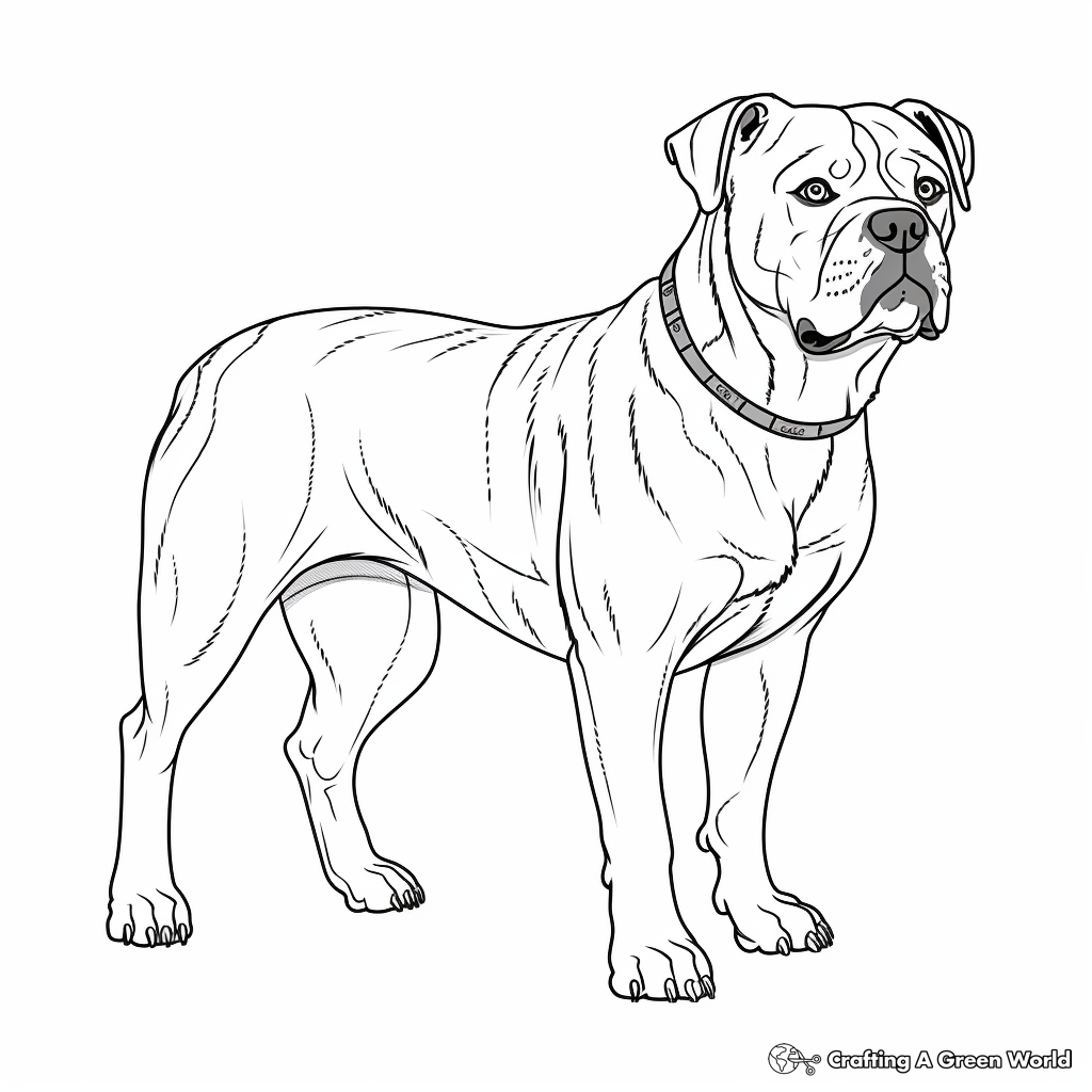 American Bulldog Coloring Pages Free Printable American Bulldog Coloring Pages Free Printable