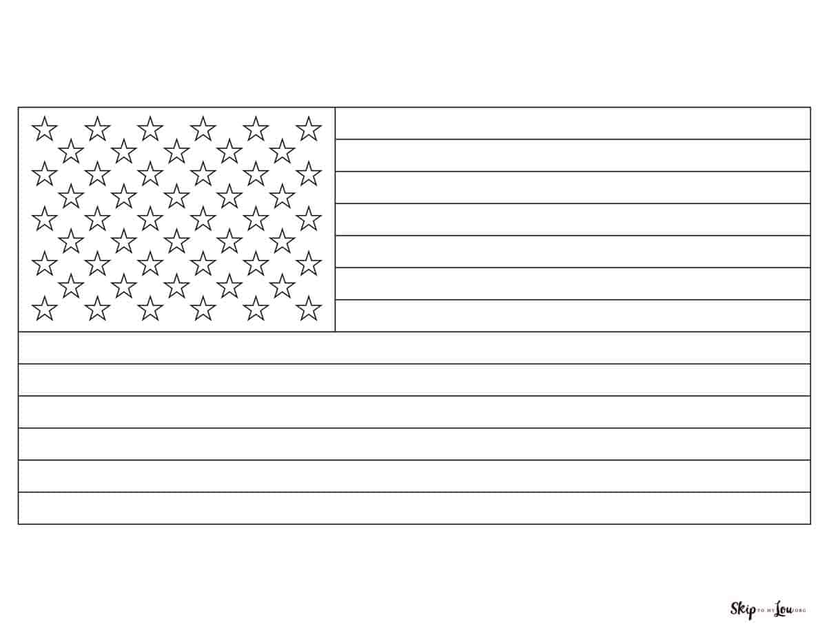 flag coloring pages
