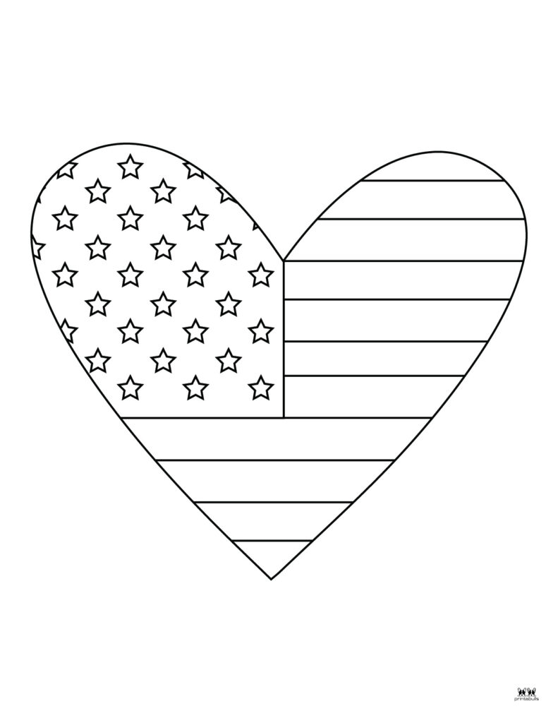 coloring pages of the american flag