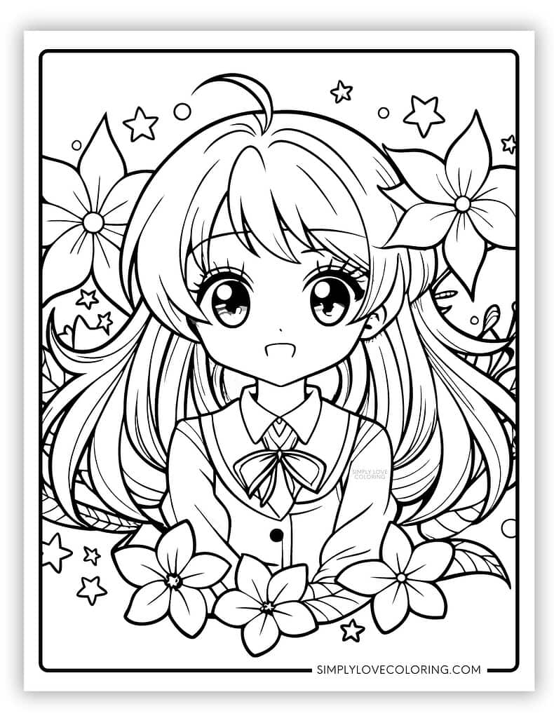 printable anime coloring pages printable anime coloring pages