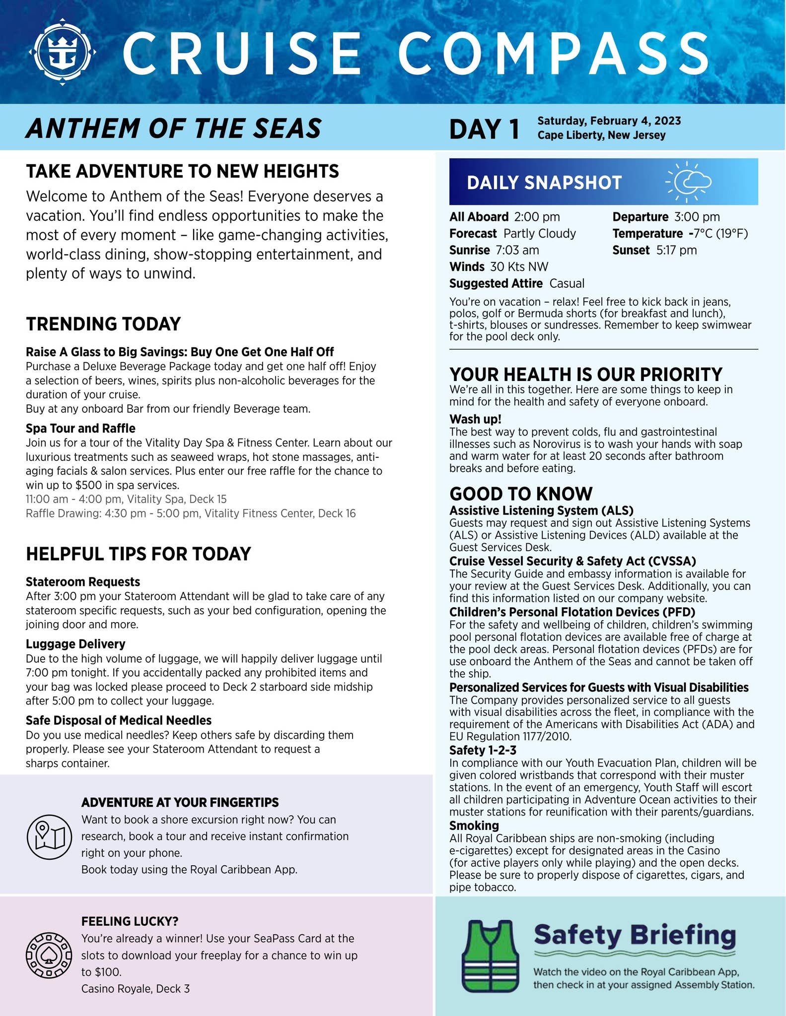 Anthem Of The Seas 8 night Bahamas And Perfect Day February 4 2023 By Royal Caribbean Blog Issuu