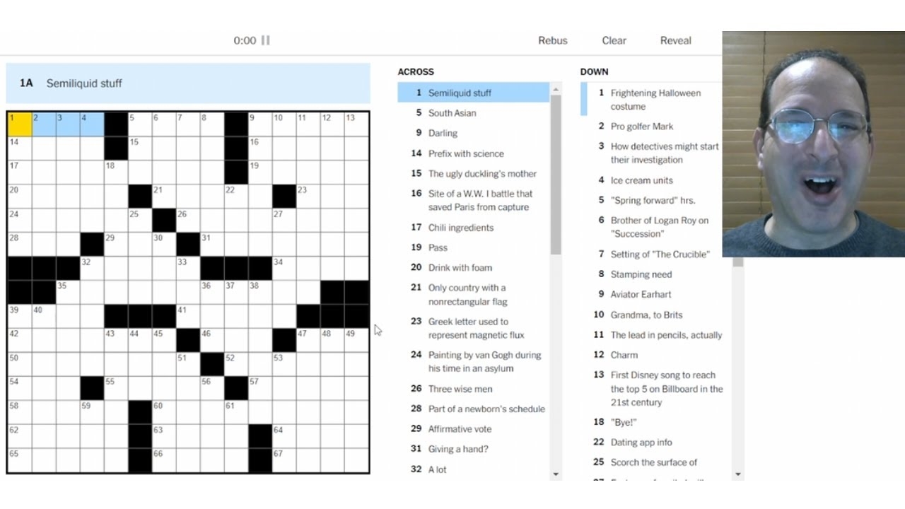 Anticipate 11 Thursday New York Times Crossword 12 14 23 YouTube