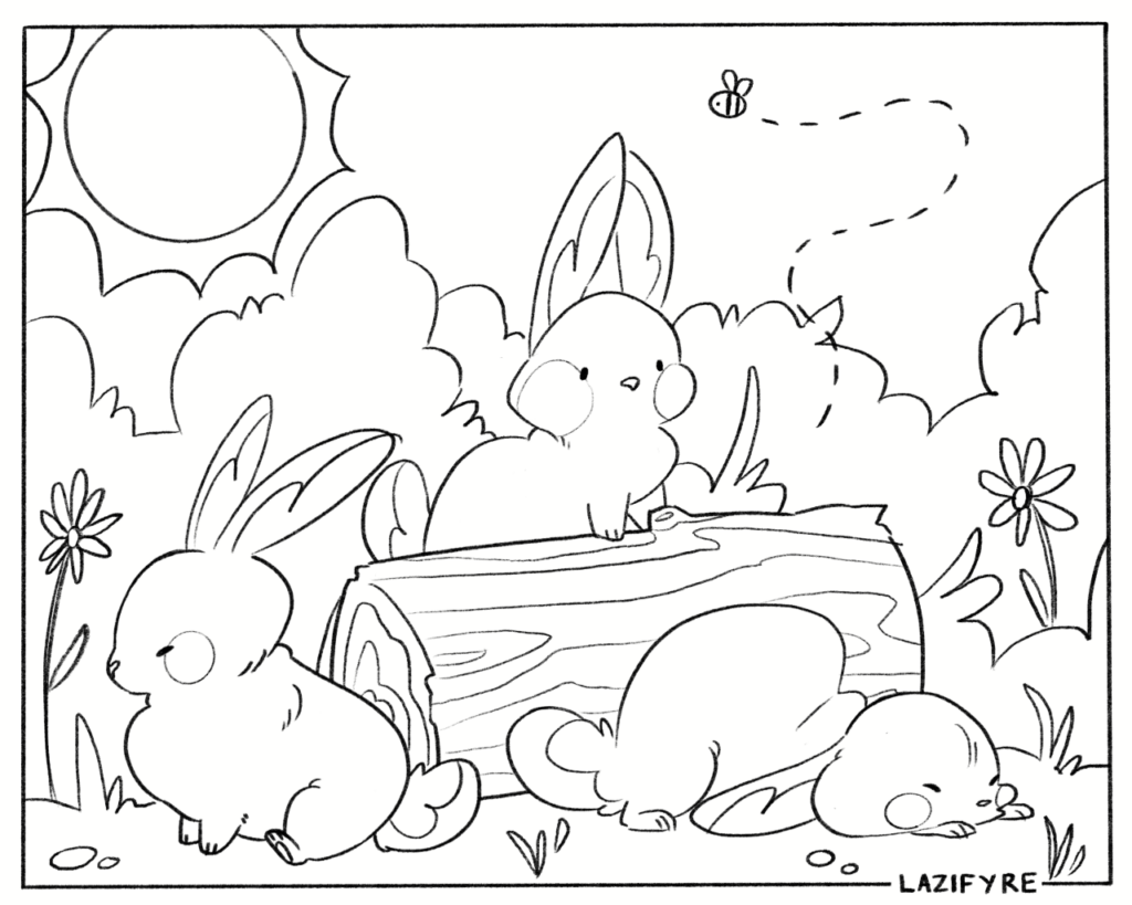 april coloring pages
