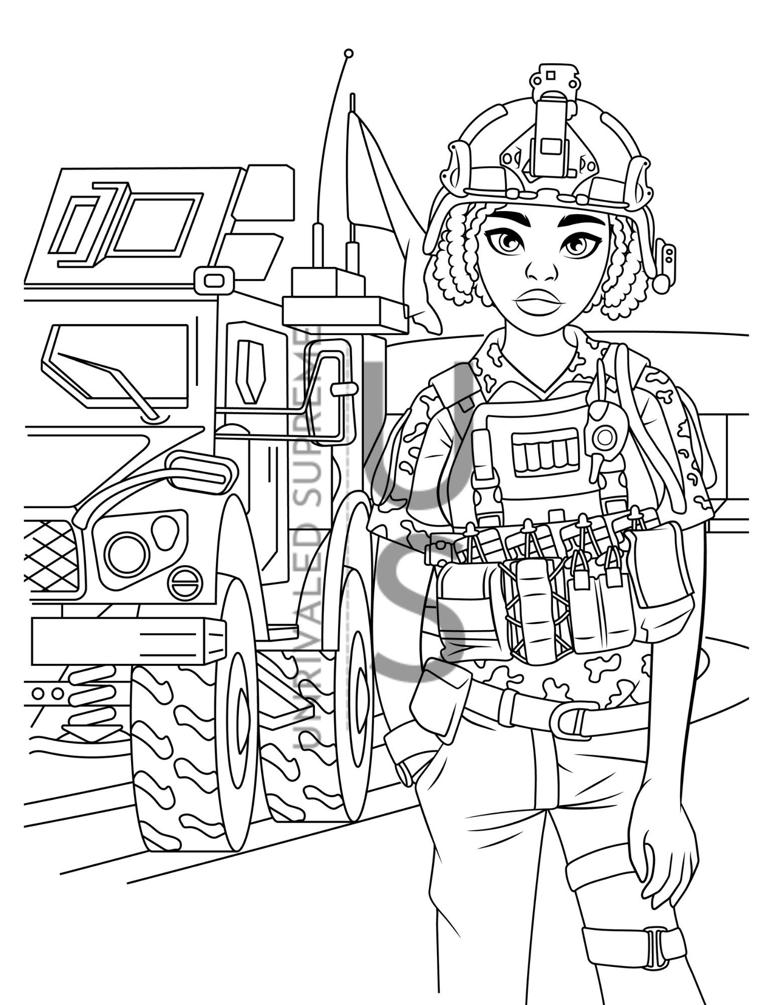 army coloring pages