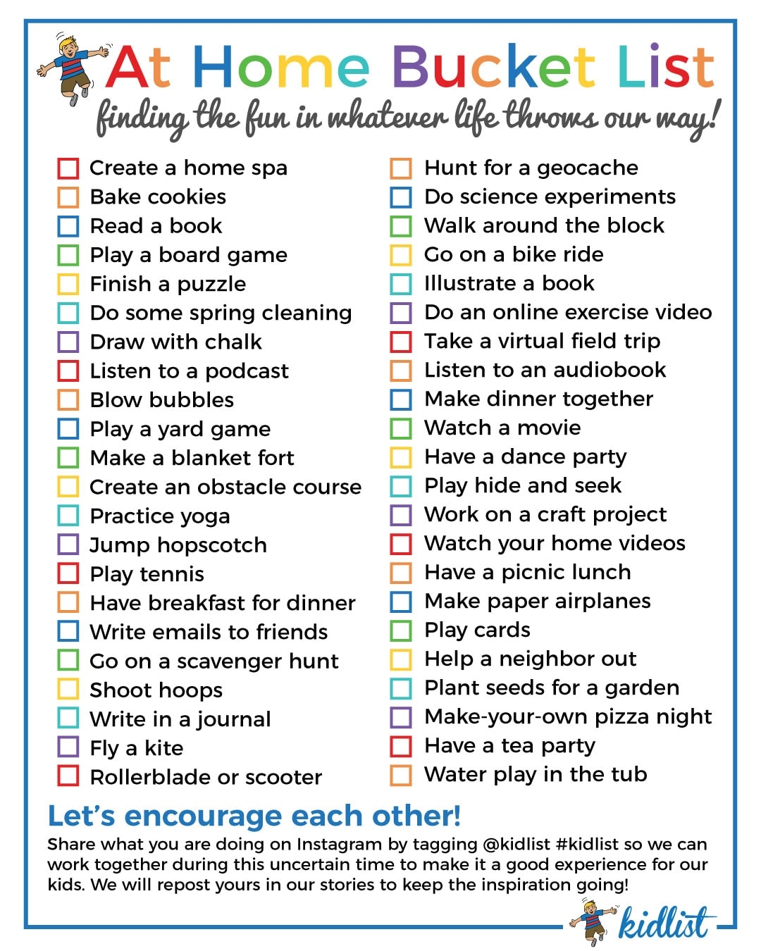 list of fun things to do