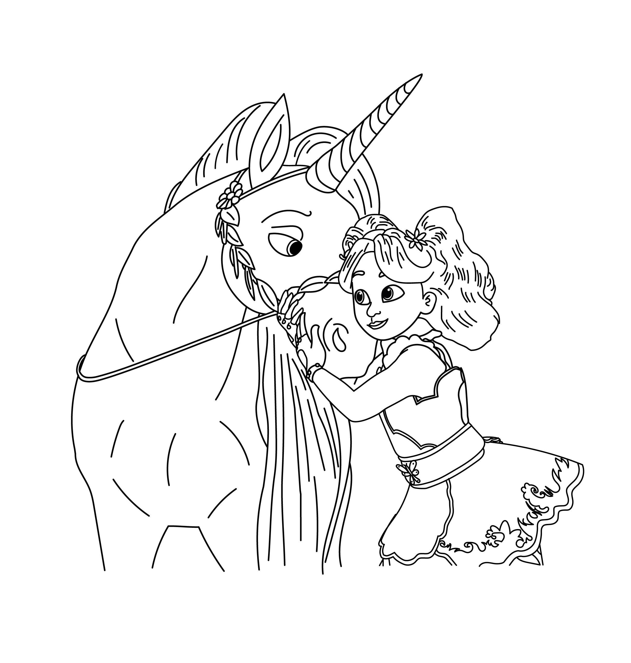 Ava Banji From Unicorn Academy Coloring Page Color Palette