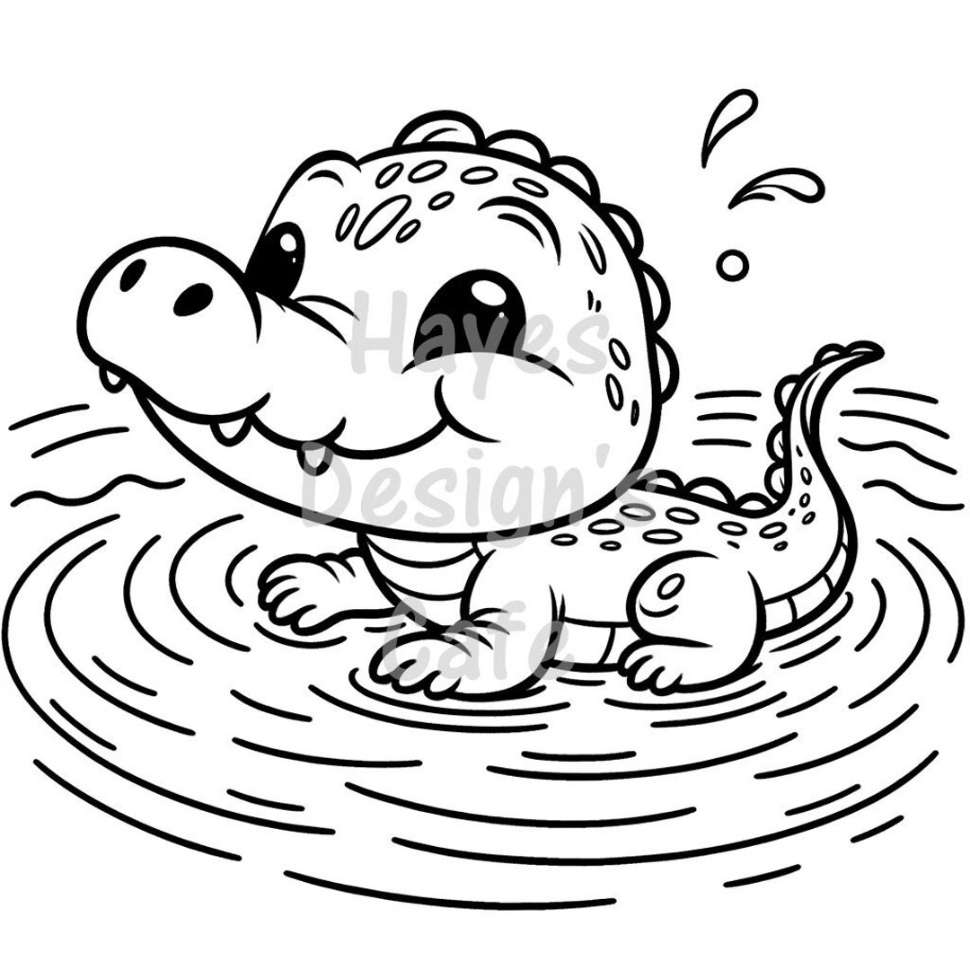 Baby Alligator Coloring Page Crayons Big Eyes Water Gator Reptile Zoo River Animal Wildlife Drawing Line Art Printable Coloring PNG Cricut Etsy Baby Alligator Coloring Page Crayons Big Eyes Water Gator Reptile Zoo River Animal Wildlife Drawing Line Art Printable Coloring PNG Cricut Etsy