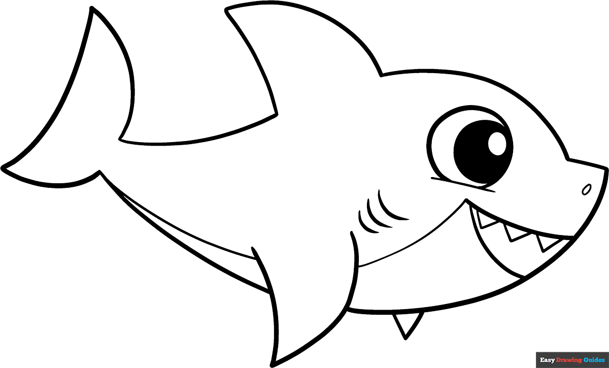 baby shark coloring page