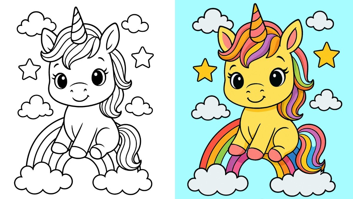 unicorns coloring pages