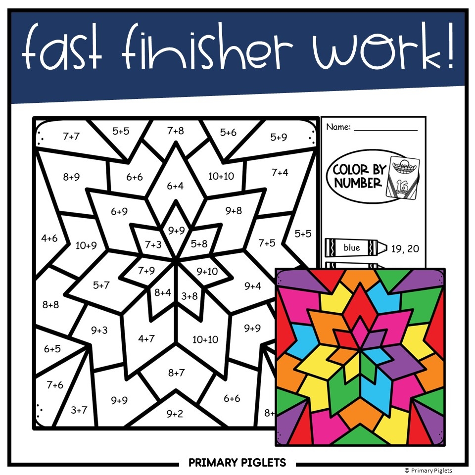 Back To School Addition To 10 20 Color By Number Code ABSTRACT Coloring Sheets Made By Teachers